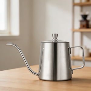 12oz Silver Gooseneck Pour Over Kettle